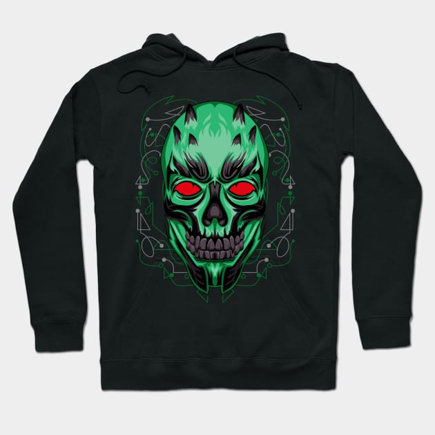 skull face mask Hoodie by SHINIGAMII